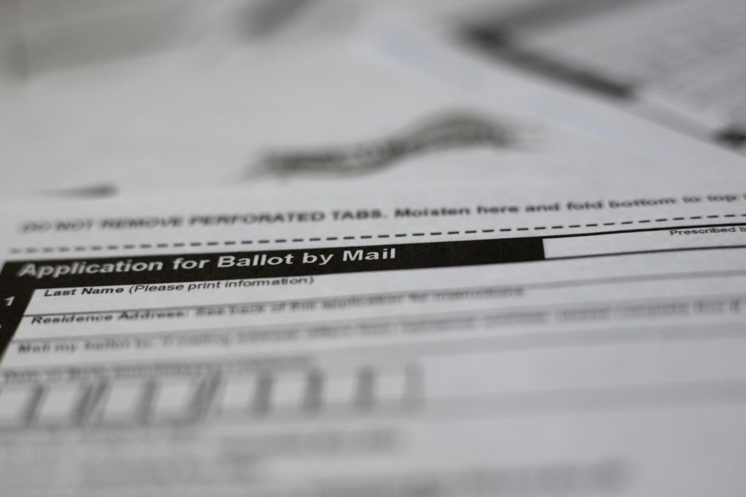 Mail in Ballot Form Voting
