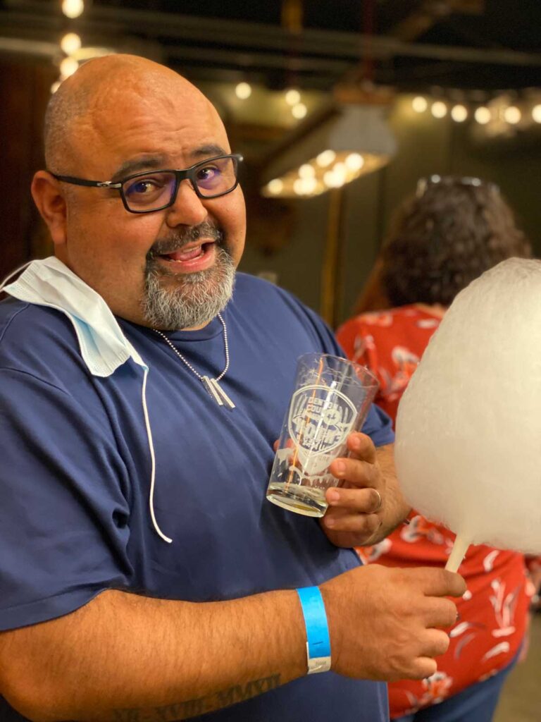 Mando Castillo, at our Friends of the Parks Triple Play beer taste